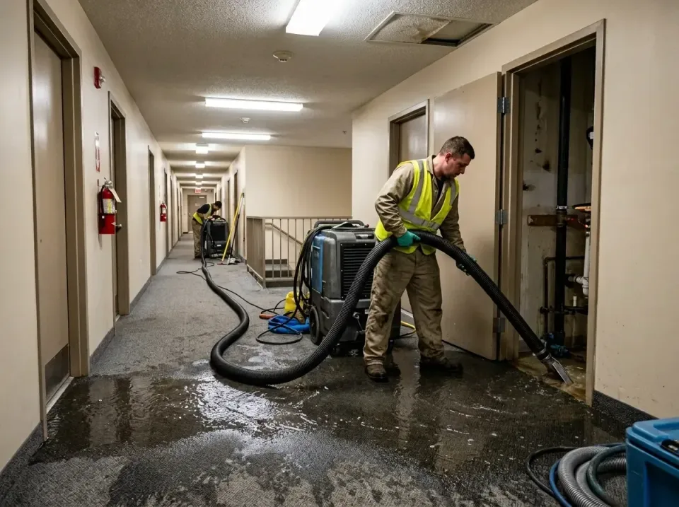 multi-unit-apartment-hallway-f-005 — frequently asked questions, Emergency Burst Pipe Water Extraction & Removal in Lucerne…